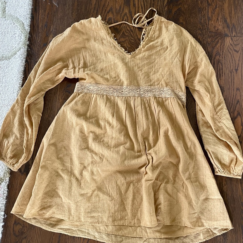 gold dress